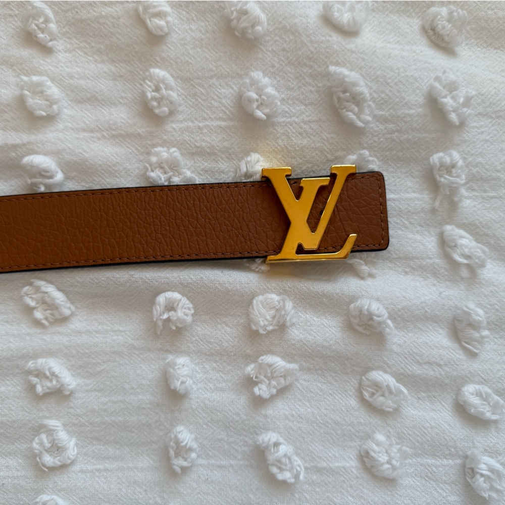 Louis Vuitton Double Sided Leather Black/Brown Belt - Picture 2 of 8